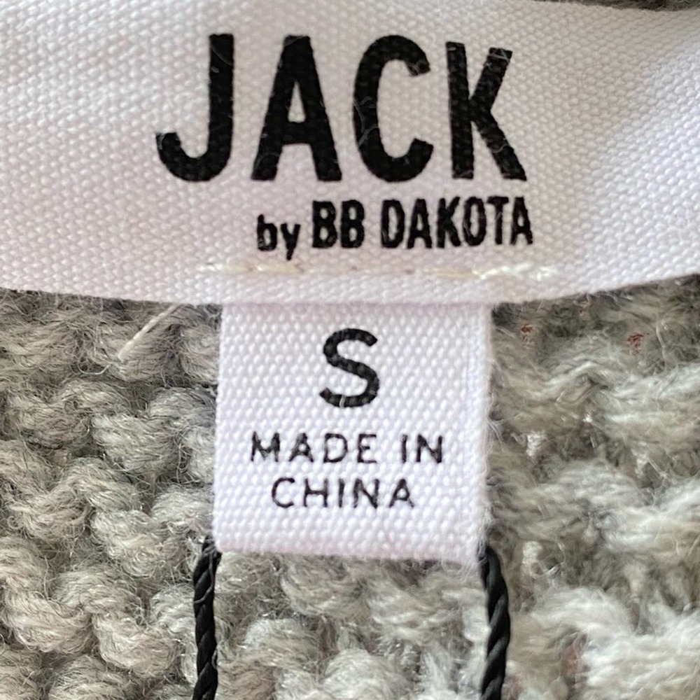 Jack By BB Dakota Hey Ms Carter Chunky Lace up Front Detail Knit Sweater Small - Picture 9 of 11